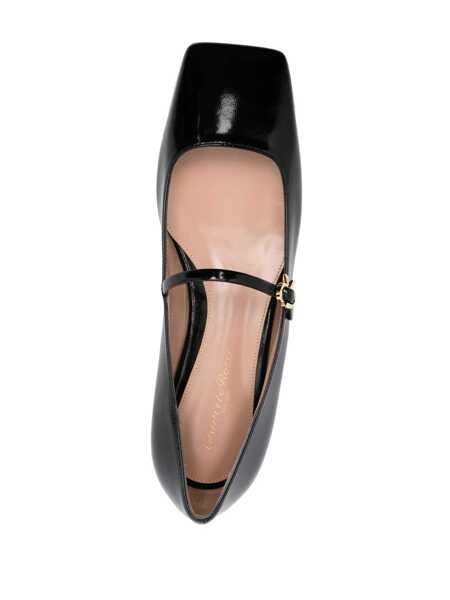 Pantofi fara toc Gianvito Rossi Gianvito Rossi Christina Leather Ballerina Flats Black Femei (BM 17332476) 4