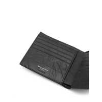Portofele Saint Laurent pentru Barbati - Portofele Saint Laurent Saint Laurent Cassandre Leather Wallet Black Barbati (BM 17332521) - B-mall.ro