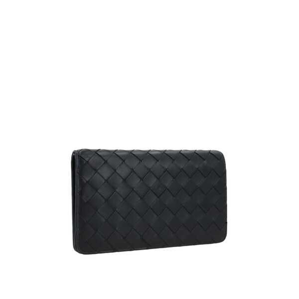 Genti de mana Bottega Veneta Bottega Veneta Intrecciato Leather Pouch Black Femei (BM 17332539) 2