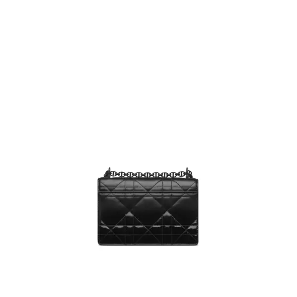 Genti de mana Dior Dior Caro Patent And Matte Shoulder Bag Black Femei (BM 17332578) 2