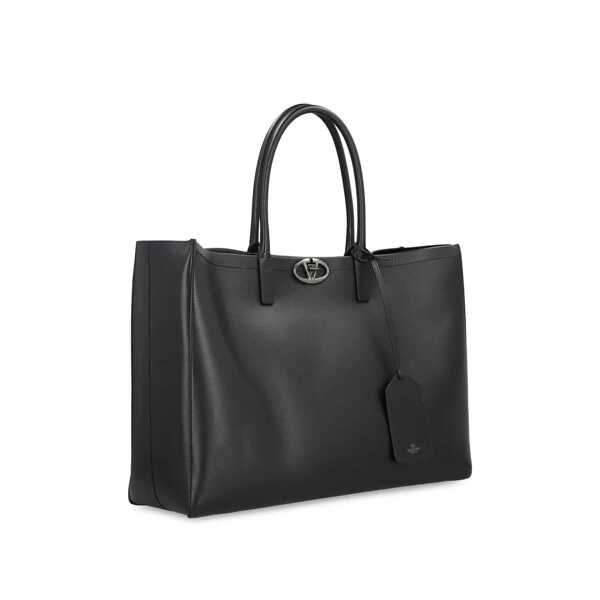 Genti de mana Valentino Garavani Valentino Garavani Vlogo Locker Tote Bag Black Barbati (BM 17332656) 2