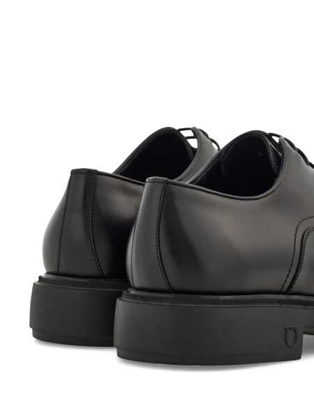 Pantofi Oxford Salvatore Ferragamo Salvatore Ferragamo Leather Oxford Black Barbati (BM 17332695) 3