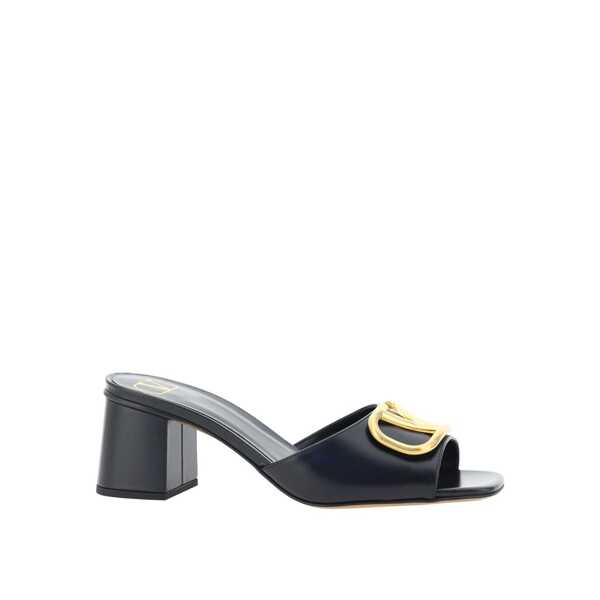 Sandale Valentino Garavani Valentino Garavani Vlogo Leather Sandals Black Femei (BM 17332788) 3