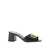 Valentino Garavani Valentino Garavani Vlogo Leather Sandals Black