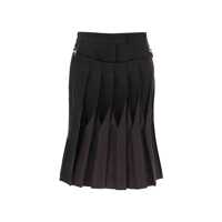 Fuste casual Fendi Cotton And Silk Washed Skirt Femei