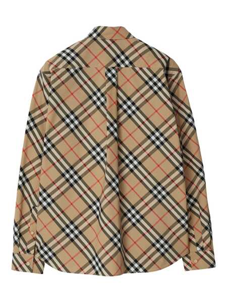 Camasi Burberry Burberry Checked Plaid Shirt Brown Barbati (BM 17332890) 5