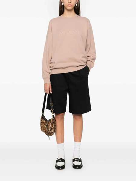 Bluze de trening Saint Laurent Saint Laurent Cotton Logo Sweatshirt Pink Femei (BM 17332917) 2