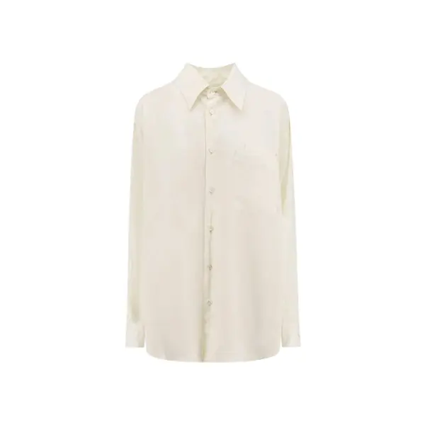 Topuri LEMAIRE Lemaire Long Sleeve Top White Femei (BM 17332968) 1