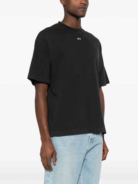 Tricouri Off-White Off White S.Matthew Skate Logo-Print T-Shirt Black Barbati (BM 17333019) 4
