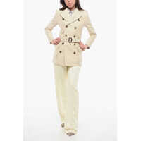 Sacouri elegante Dama - Sacouri elegante Saint Laurent Sustainable Cotton Saharienne Overcoat White Femei (BM 17333062) - B-mall.ro