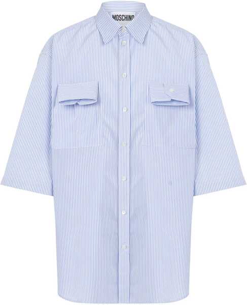 Camasi casual Moschino Cuff Details Shirt BABY BLUE Barbati (BM 17333233) 1