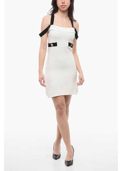 Rochii scurte Patou Mini Dress With Crossed Straps White Femei (BM 17333332) 1