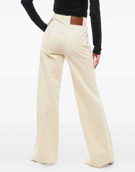 Blugi drepti ETRO High-Waisted Loose Fit Denims White Femei (BM 17333479) 3