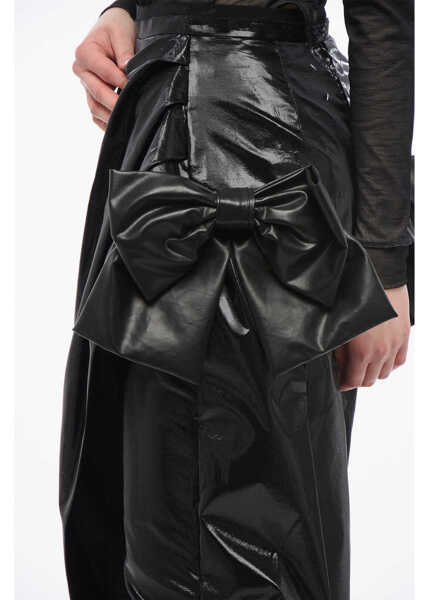 Fuste lungi Maison Margiela Asimmetryc Longuette Skirt With Bows Black Femei (BM 17333527) 3