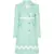 Patou Tweed Embroidered Coat Green