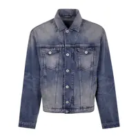 Geci de blugi KENZO JACKET FF55DV3026I7 DS MEDIUM STONE BLUE DENIM Barbati