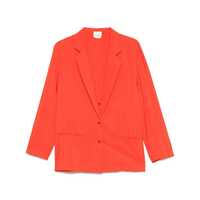 Sacouri Alysi Silk Blend Single-Breasted Blazer Jacket Femei