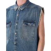 Geci Rick Owens pentru Barbati - Geci Rick Owens Rick Owens Drkshdw Tommy Jumbo Outershirt WASH INDIGO Barbati (BM 17335830) - B-mall.ro