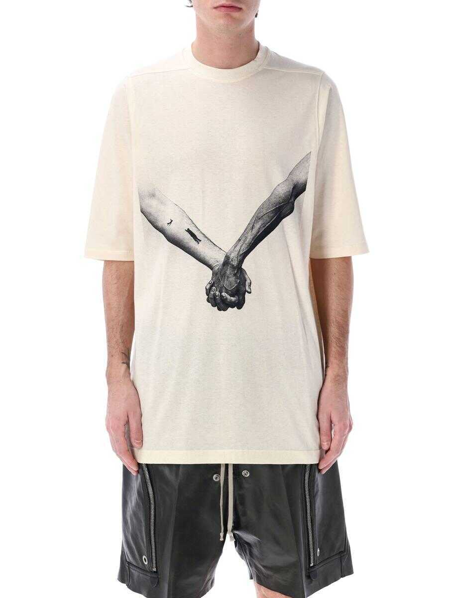 Topuri Rick Owens Rick Owens Jumbo Ss T NATRUAL BLACK Barbati (BM 17335956) 1