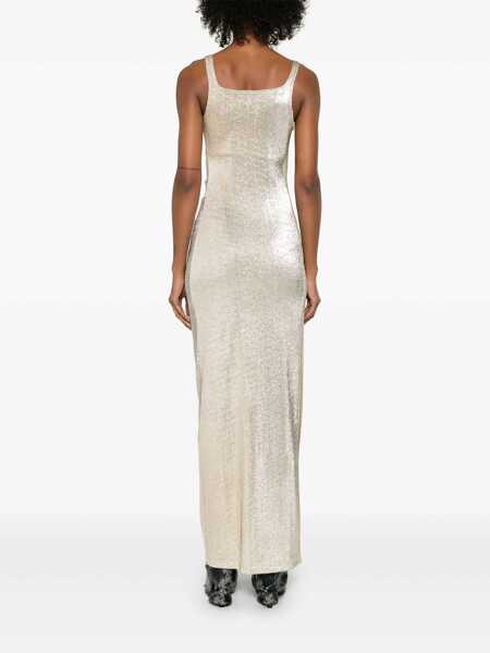 Rochii RABANNE Rabanne Long Dress Gold Femei (BM 17336004) 4