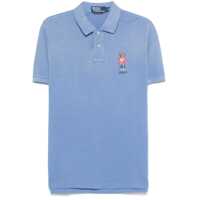Tricouri Polo Polo Ralph Lauren Cotton Polo In Sky Blue With Logo Barbati
