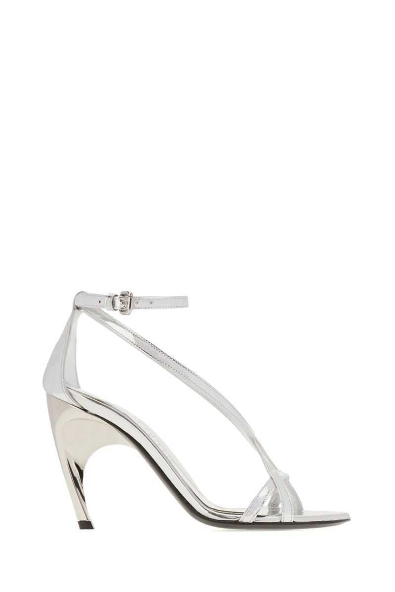 Pantofi cu toc Alexander McQueen Alexander McQueen Sandals SILVER Femei (BM 17337291) 1