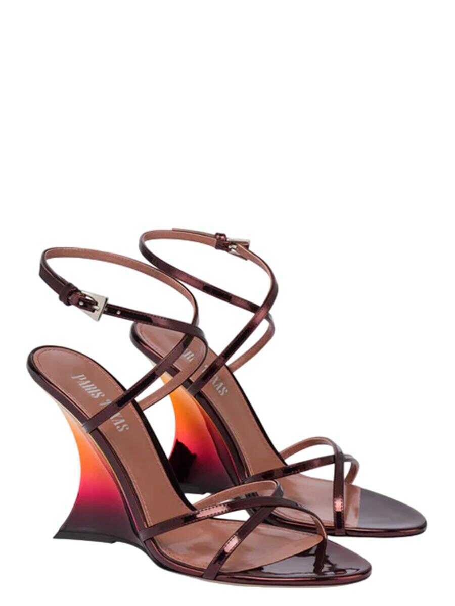 Sandale Paris Texas Paris Texas Nina Sandal 105 Mirror Leather Sandals Color Wine Sunset MULTICOLOUR Femei (BM 17338080) 2