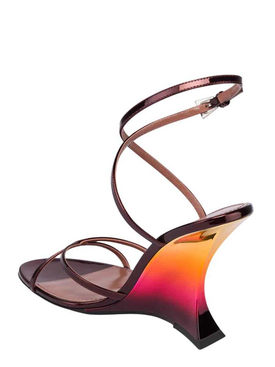 Sandale Paris Texas Paris Texas Nina Sandal 105 Mirror Leather Sandals Color Wine Sunset MULTICOLOUR Femei (BM 17338080) 3