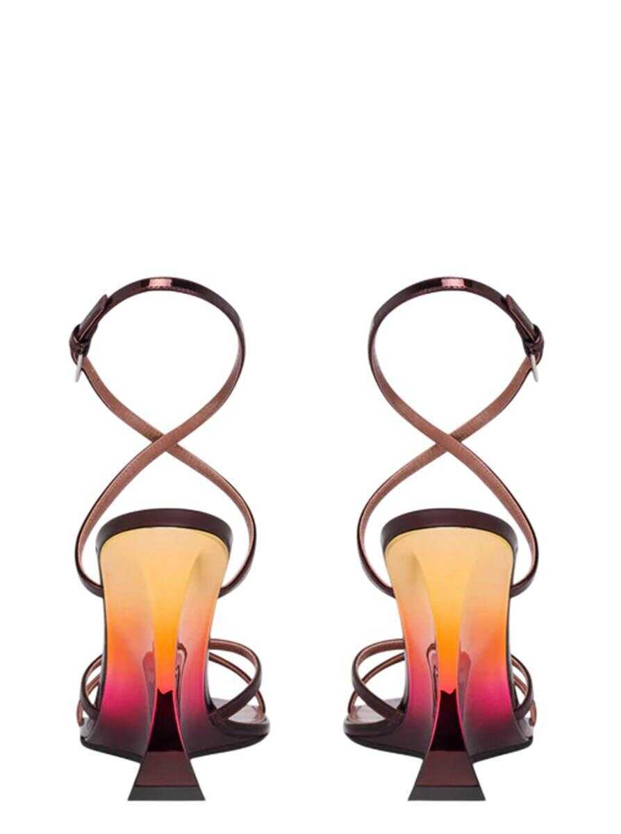 Sandale Paris Texas Paris Texas Nina Sandal 105 Mirror Leather Sandals Color Wine Sunset MULTICOLOUR Femei (BM 17338080) 4