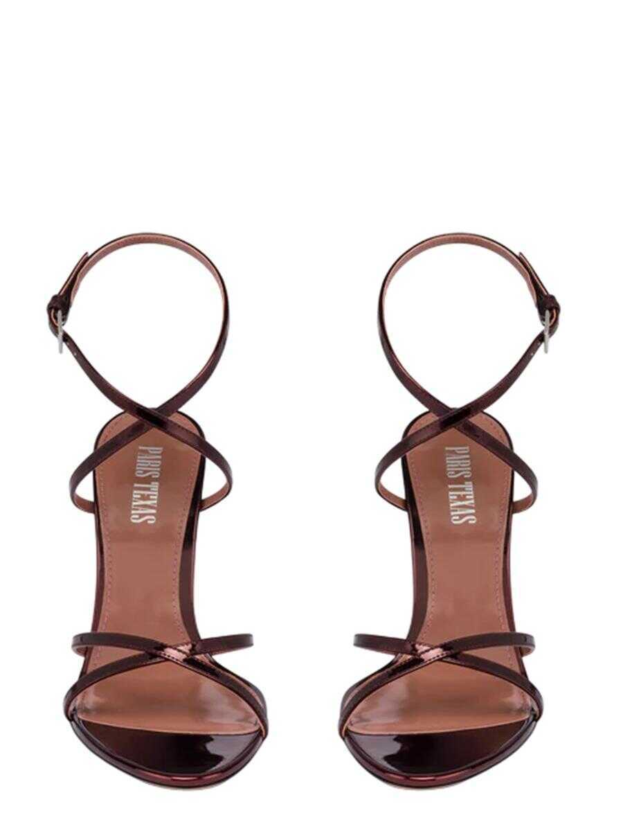 Sandale Paris Texas Paris Texas Nina Sandal 105 Mirror Leather Sandals Color Wine Sunset MULTICOLOUR Femei (BM 17338080) 5
