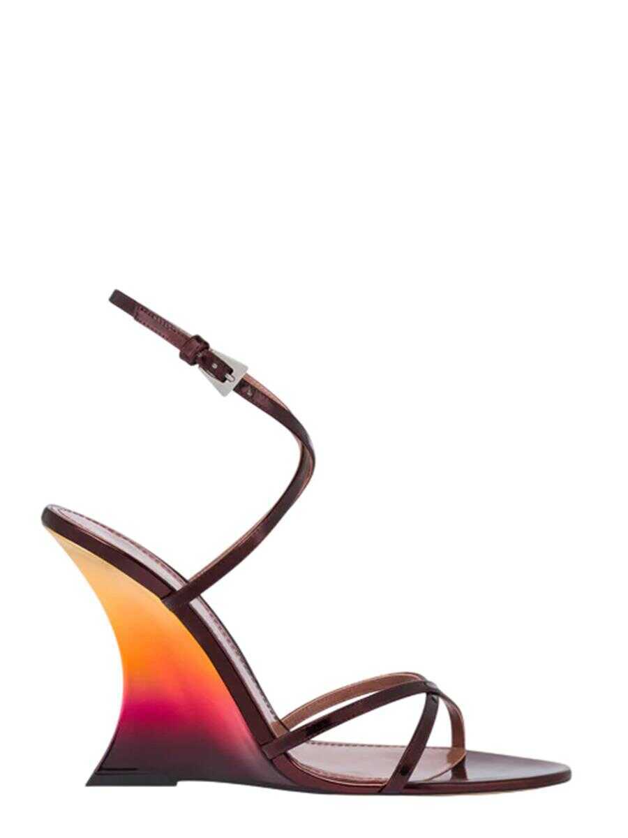 Sandale Paris Texas Paris Texas Nina Sandal 105 Mirror Leather Sandals Color Wine Sunset MULTICOLOUR Femei (BM 17338080) 1