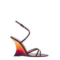Sandale Paris Texas Nina Sandal 105 Mirror Leather Sandals Color Wine Sunset Femei