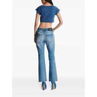 Blugi Balmain Dama - Blugi Balmain Balmain Flare Jeans BLUE Femei (BM 17339601) - B-mall.ro