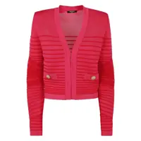 Cardigane Balmain Lon Sleeves Side To Side Flechage Knit Cardigan Clothing Femei