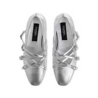 Balerini CAREL PARIS Dama - Balerini CAREL PARIS Carel Paris Eloise Leather Ballet Flats SILVER Femei (BM 17339667) - B-mall.ro