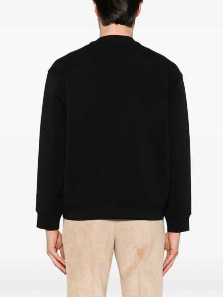 Pulovere Emporio Armani Emporio Armani Logo Cotton Sweatshirt Black Barbati (BM 17339670) 4