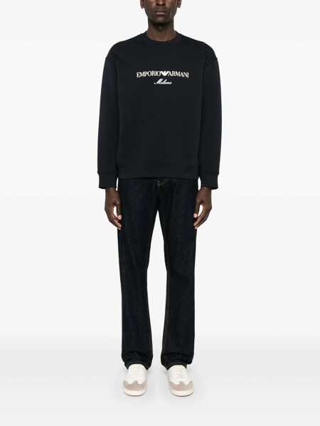 Pulovere Emporio Armani Emporio Armani Logo Cotton Sweatshirt BLUE Barbati (BM 17339685) 2