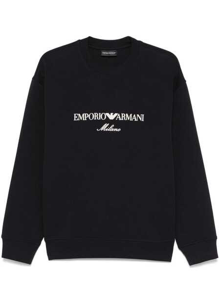 Pulovere Emporio Armani Emporio Armani Logo Cotton Sweatshirt BLUE Barbati (BM 17339685) 1