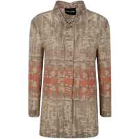 Geci Giorgio Armani Cannete Jacquard Tiger Jacket Clothing Femei