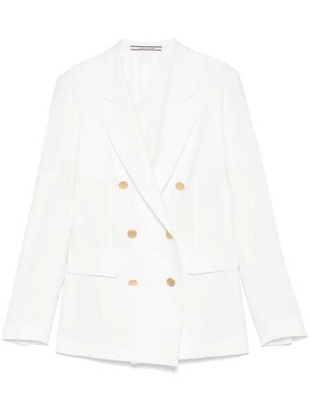 Sacouri Tagliatore Tagliatore Double-Breasted Jacket WHITE Femei (BM 17340660) 1