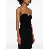 Topuri NORMA KAMALI Dama - Topuri NORMA KAMALI Black Sleeveless Top With Ruches In Tech Fabric Woman Black Femei (BM 17341068) - B-mall.ro