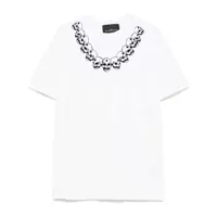 Tricouri John Richmond White Cotton T-Shirt Barbati