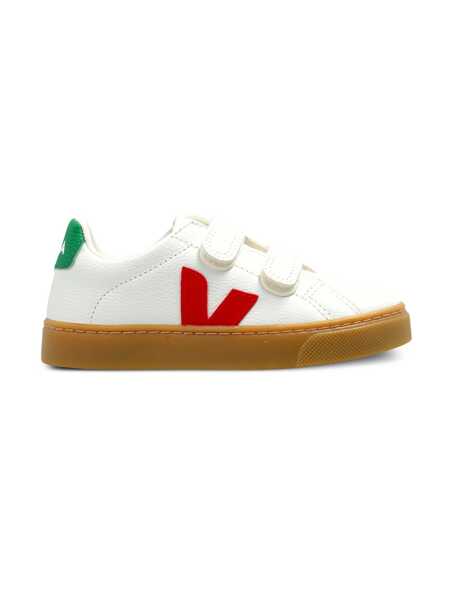 Sneakers VEJA SMALL ESPLAR CHROMEFREE LEATHER EXTRA-WHITEPEKINEMERAUDE SNEAKERS White Fete (BM 17343528) 2