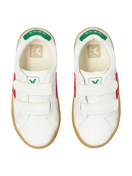 Sneakers VEJA SMALL ESPLAR CHROMEFREE LEATHER EXTRA-WHITEPEKINEMERAUDE SNEAKERS White Fete (BM 17343528) 4