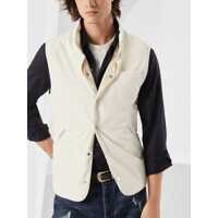 Geci Brunello Cucinelli pentru Barbati - Jachete Brunello Cucinelli Water-repellent microfiber Vest OFF WHITESEMI DI LINO Barbati (BM 17343562) - B-mall.ro
