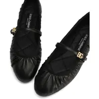 Balerini Dama - Balerini Dolce & Gabbana Leather Ballerinas NERO/NERO Femei (BM 17343631) - B-mall.ro