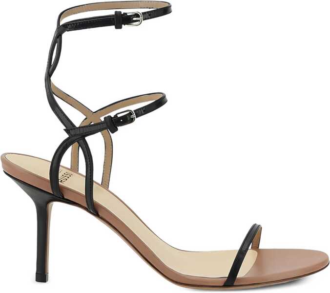 Sandale Francesco Russo Ankle strap sandals BLACK Femei (BM 17343640) 1