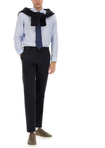 Pantaloni casual ZEGNA Straight Leg Pants BLUE Barbati (BM 17343910) 2