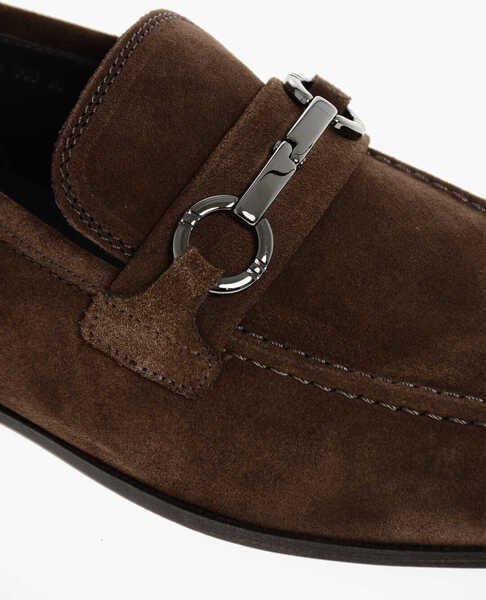 Mocasini CORNELIANI Suede Bit Loafers With Leather Sole Brown Barbati (BM 17344021) 4