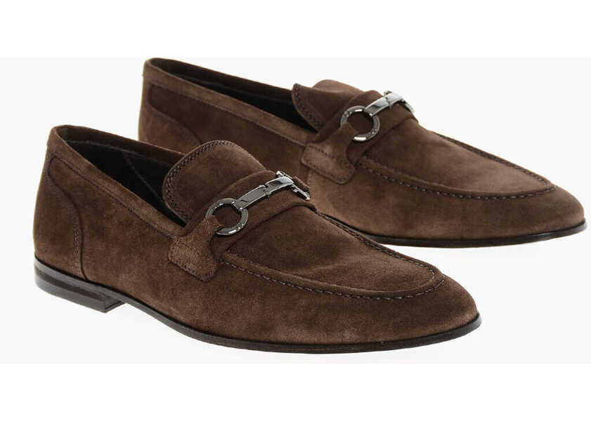 Mocasini CORNELIANI Suede Bit Loafers With Leather Sole Brown Barbati (BM 17344021) 1